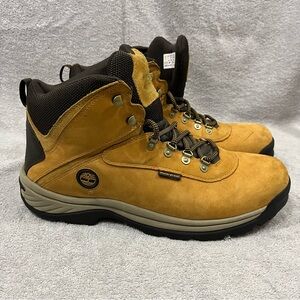 Timberland White Ledge Mid Waterproof Hiking Boots Wheat Style 14176 Men Sz 14